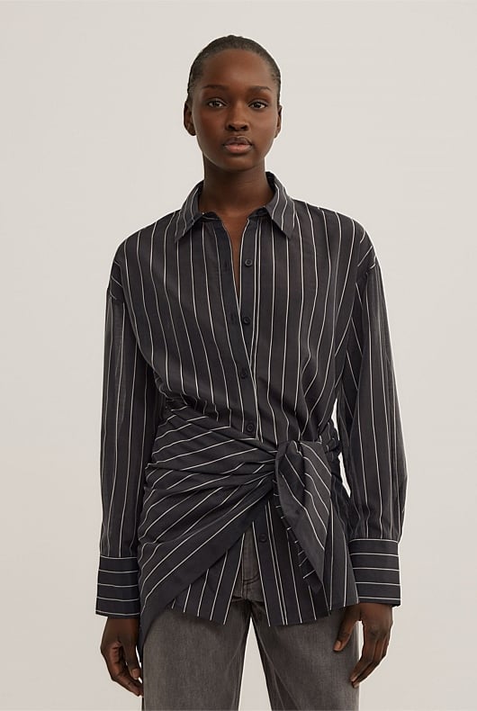 Scarf Tie Shirt