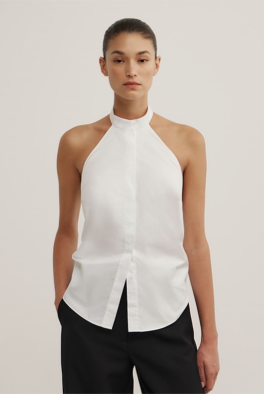 OCRF Halter White Shirt