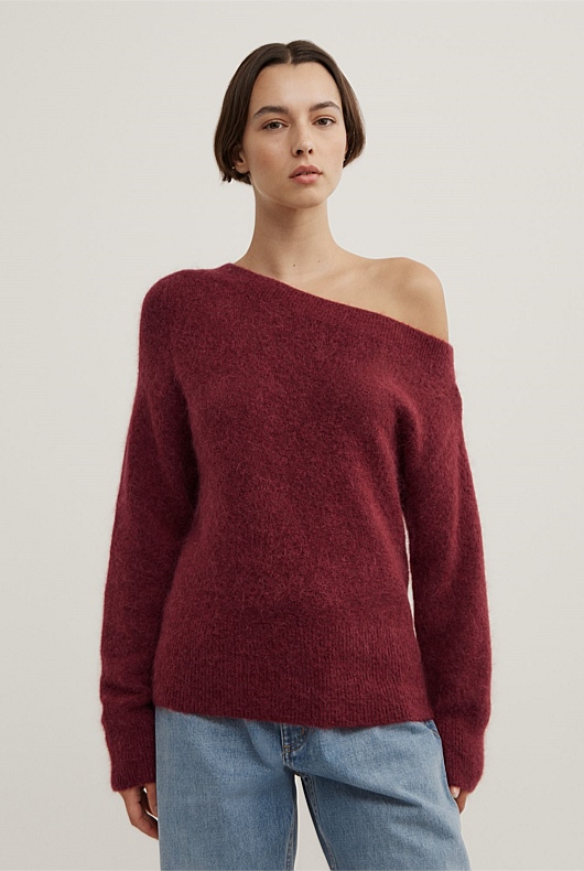 Fluffy Asymmetric Knit