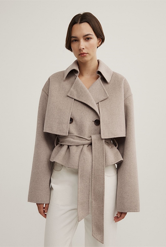 Cropped Trench Coat