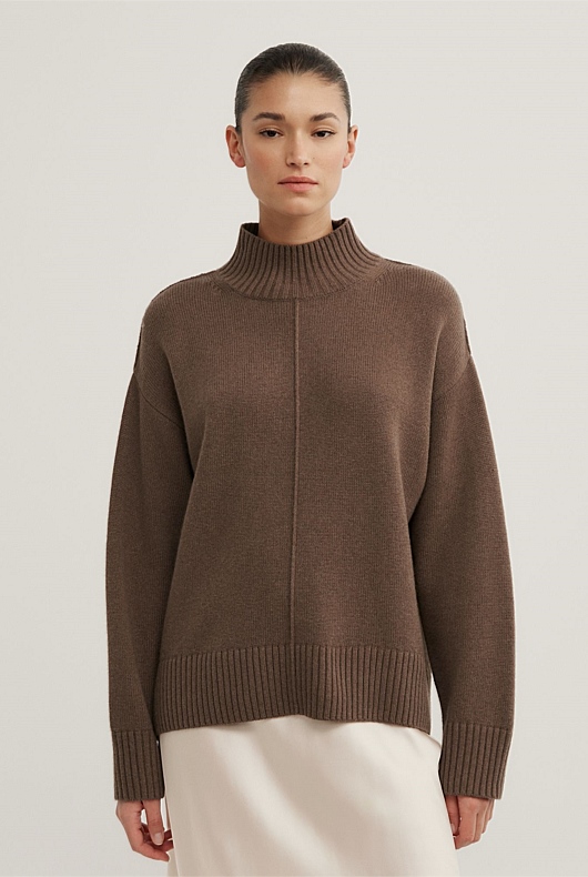 High Neck Knit