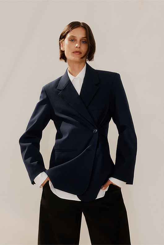 Wrap Front Blazer