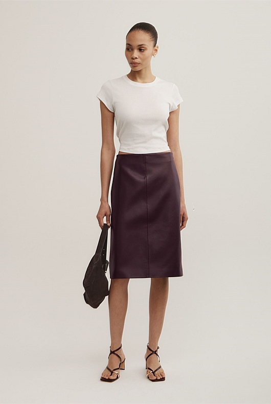 Split Back Midi Skirt