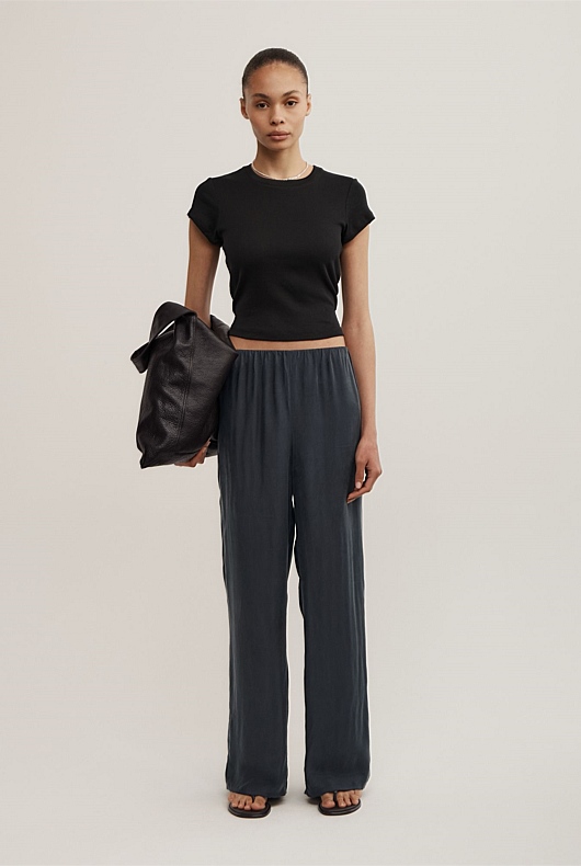 Pull On Cupro Pant