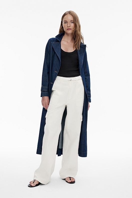 BELTED CARGO BELL BOTTOM PANT