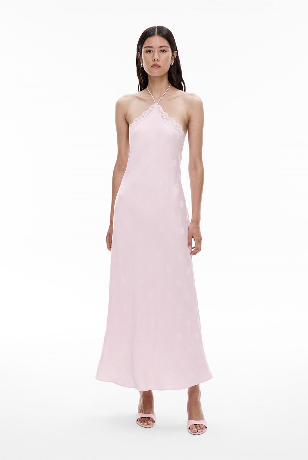 witchery spot halter dress Witchery spot bodice maxi dress - size 8