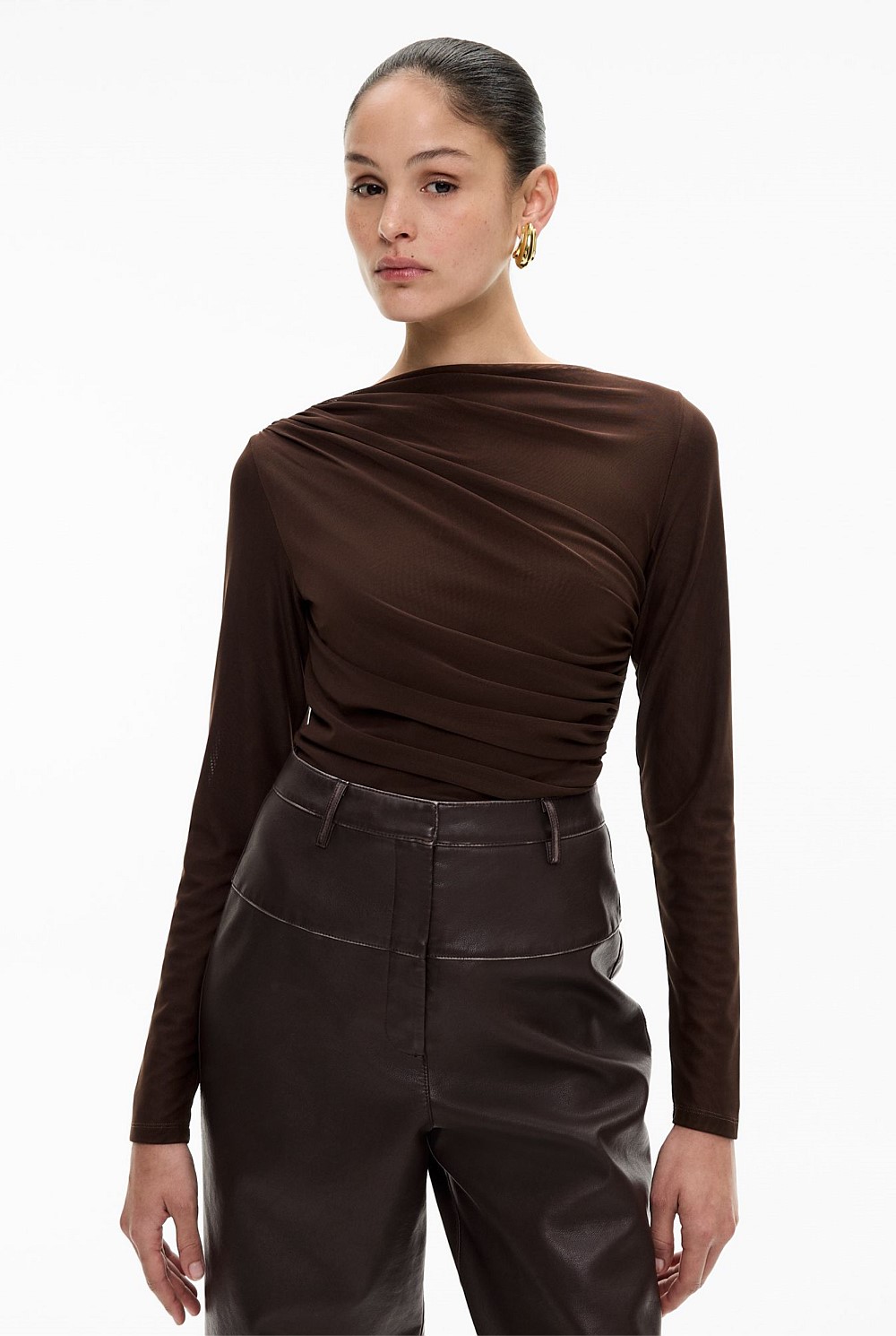 Mesh Sleeve Top Mesh Top Nz Buy Lipsy Black Mesh Long Sleeve High