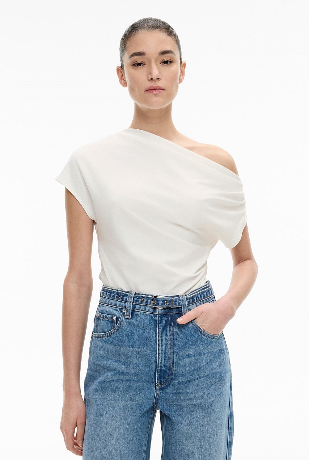 トップス theredthread S asymmetric drape tops theredthread S asymmetric drape top 【公式通販】