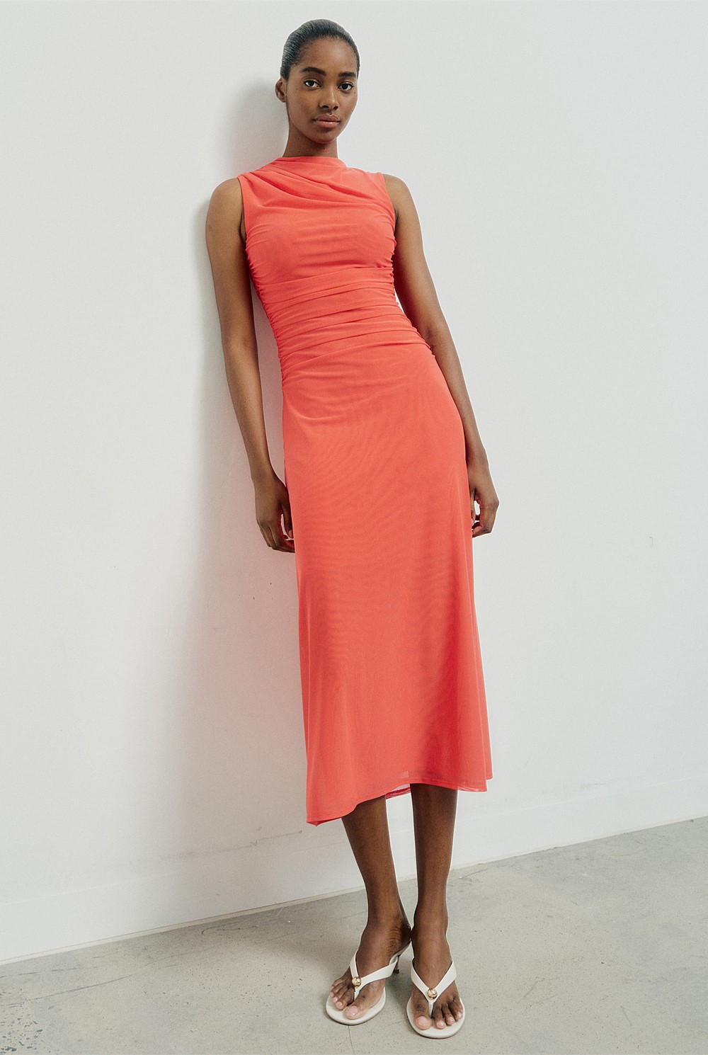 witchery mesh dress Flame Mesh Drape Tank Dress - Women's Evening & Cocktail Dresses