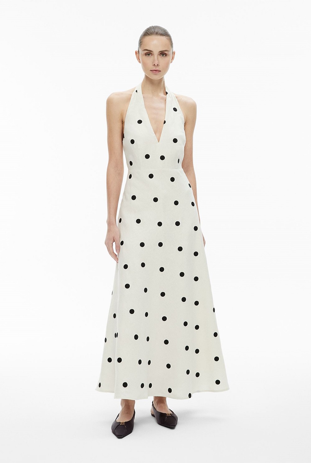 witchery spot halter dress Chalk Spot Maxi - Women's A Line Dresses Midi dresses