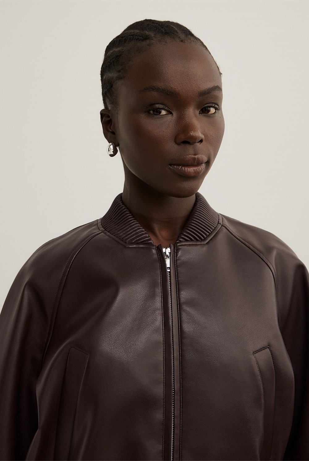 ジャケット・アウター VUJADE Leather Bomber Jacket in Calfskin 23180498241_C_1.jpg